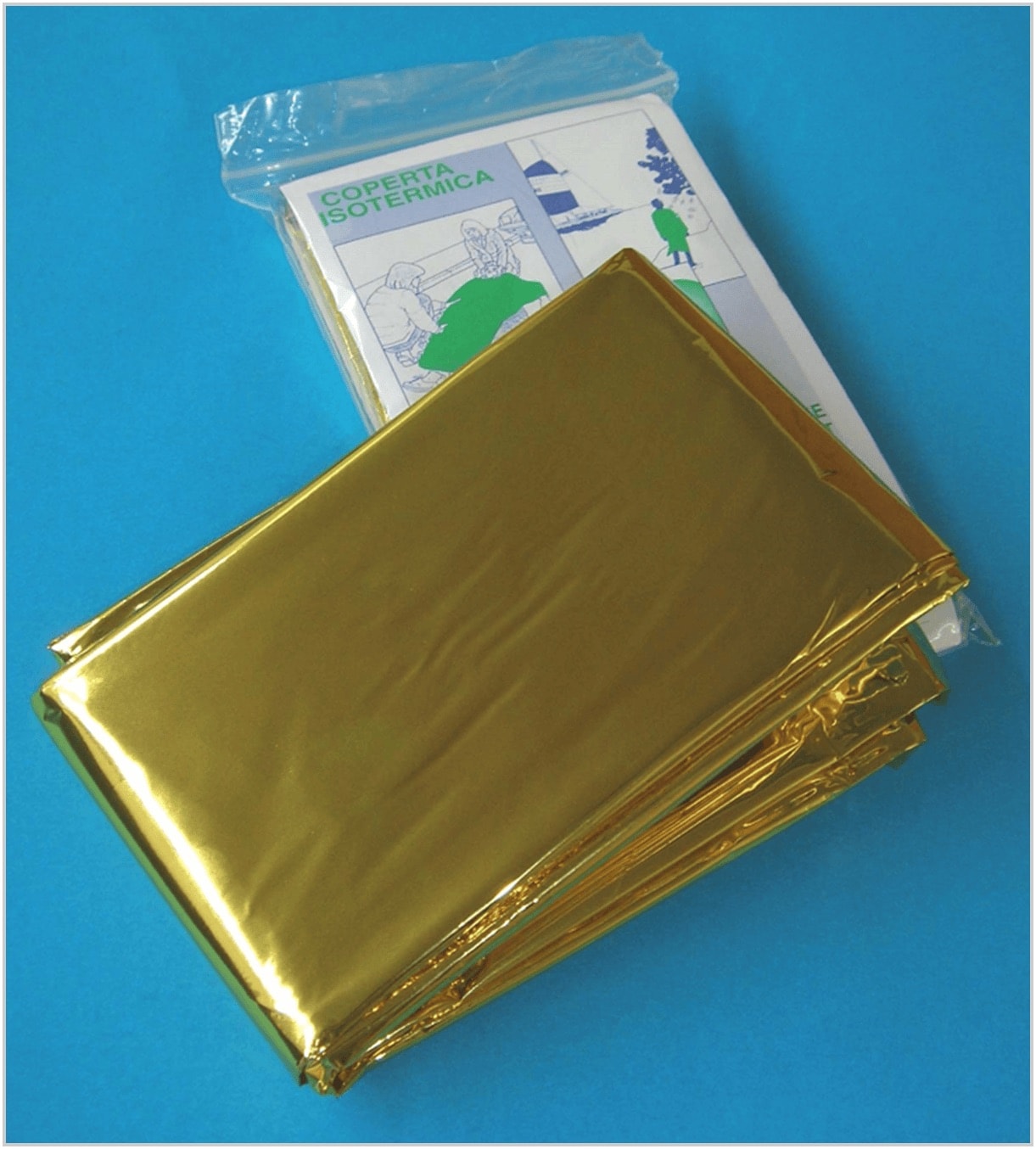 Coperta isotermica oro argento