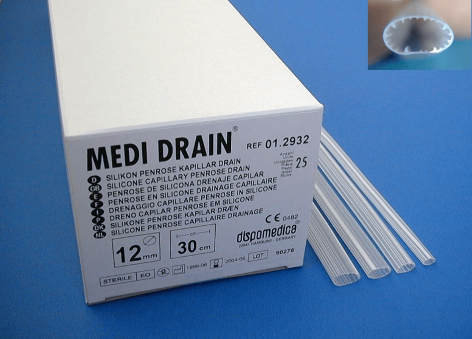 Medi Drain Catetere di drenaggio capillare Penrose in silicone